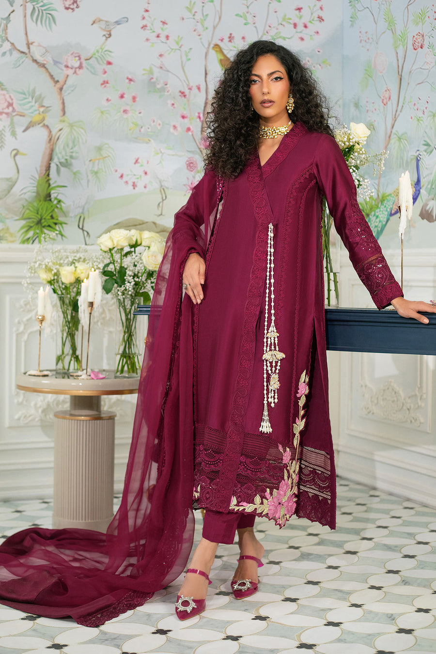 Arela - Angharka, Pants And Dupatta