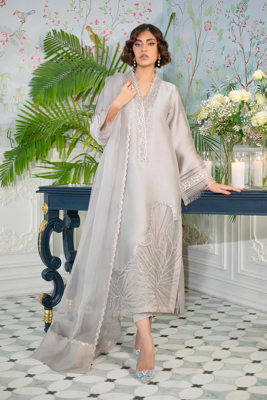 Lainey Grey - Shirt, Pants And Dupatta