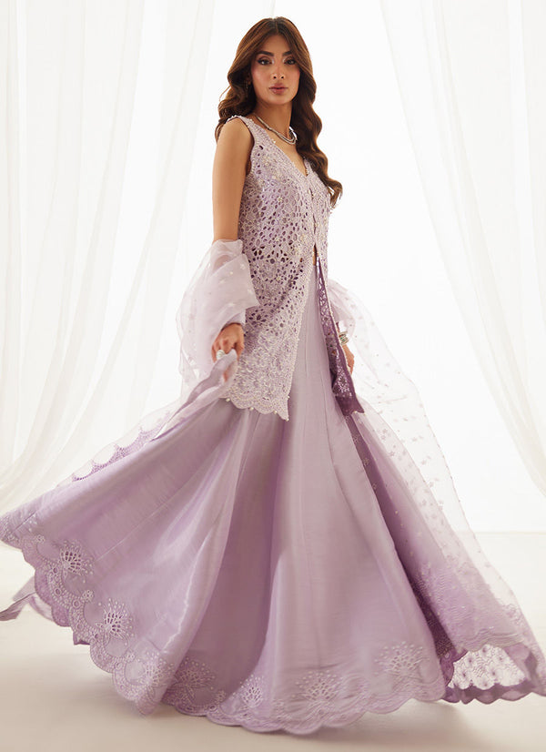 Lumi Lavender Shirt, Lehenga And Dupatta