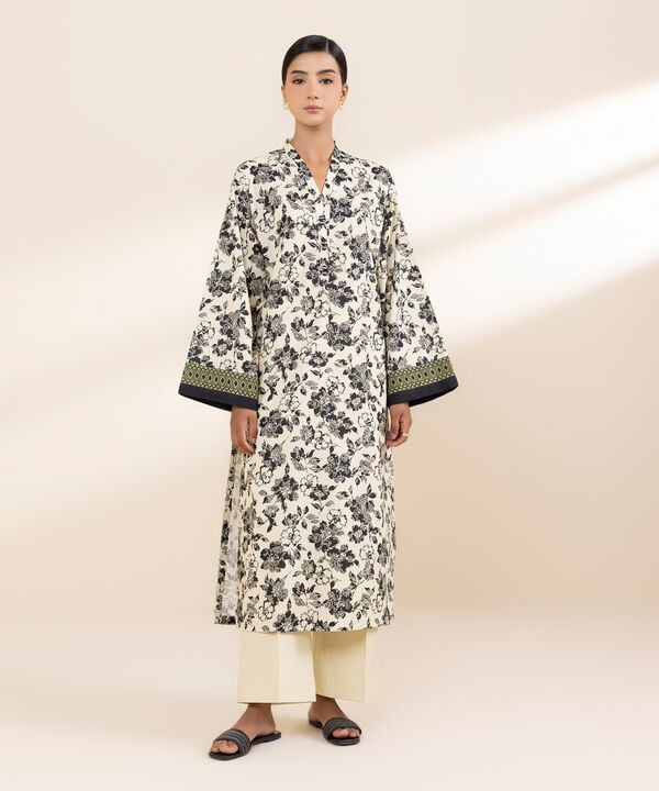 2 Piece - Printed Lawn Suit - 00U2TDY25V41