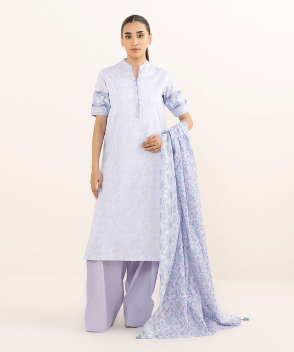 3 Piece - Printed Arabic Lawn Suit 00U3PDY25V61