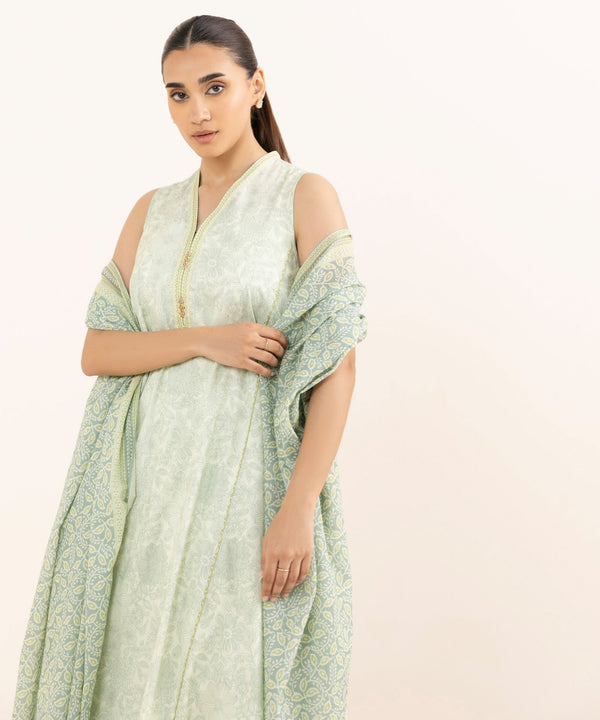 3 Piece - Printed Arabic Lawn Suit 00U3PDY25V62