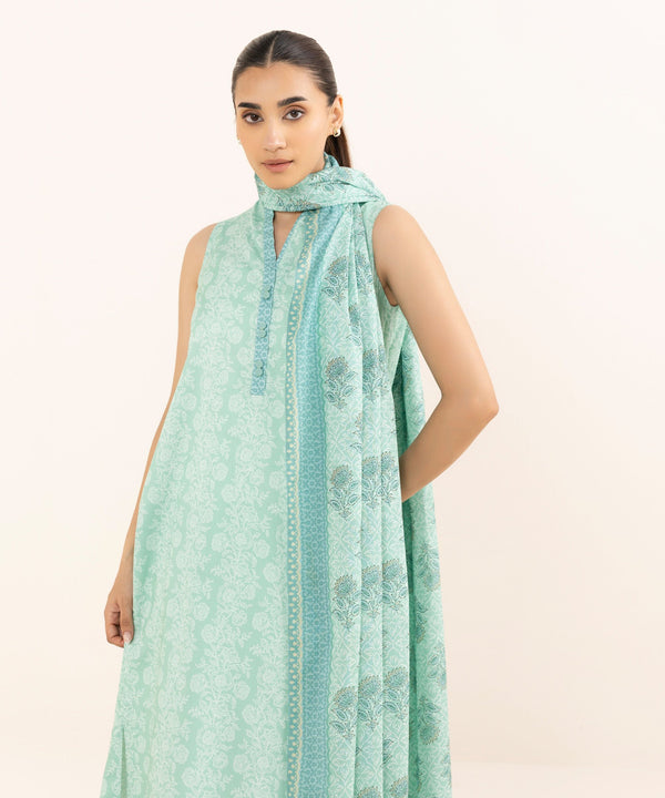 3 Piece - Printed Arabic Lawn Suit 00U3PDY25V63
