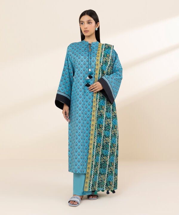 3 Piece - Printed Lawn Suit - 03PDD25V515B
