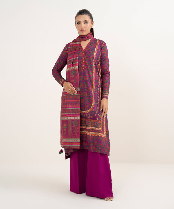 3 Piece - Printed Arabic Lawn Suit 03PDY25V535B