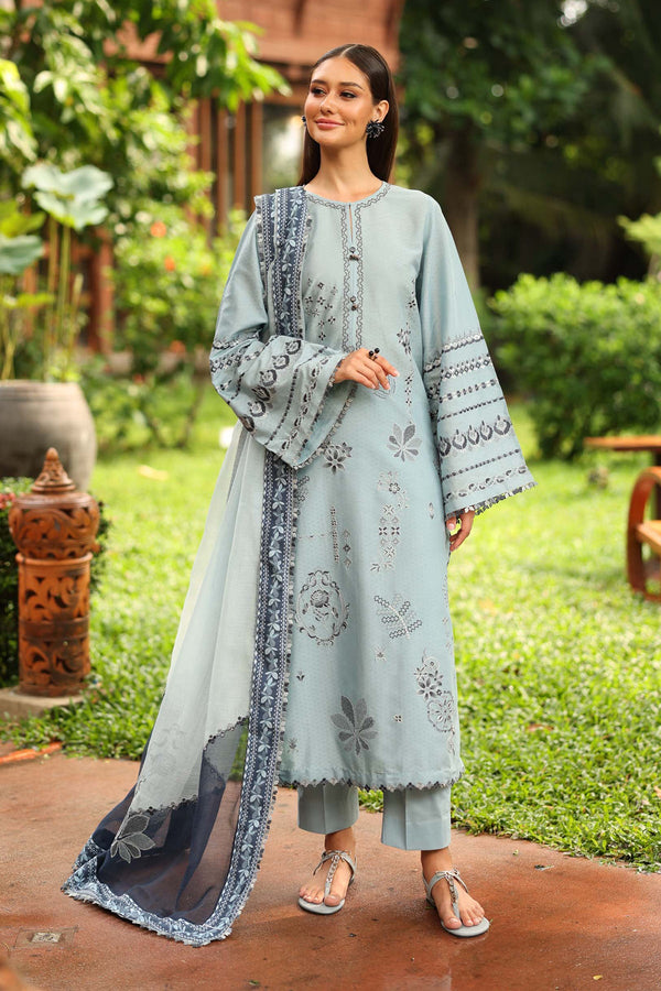 EMBROIDERED JACQUARD LAWN UF-4247