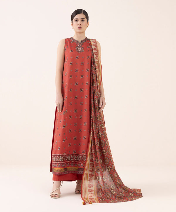 3 Piece - Embroidered Lawn Suit 0PEDY25V642B