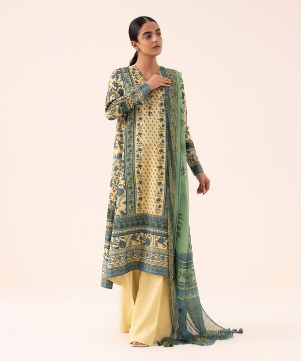 3 Piece - Printed Arabic Lawn Suit 0U3PDY25V534