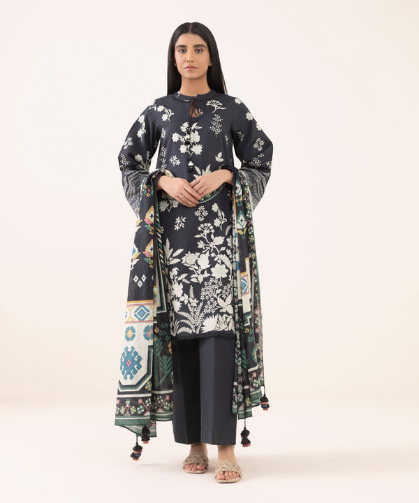 3 Piece - Printed Cotton Suit 0U3PDY25V610