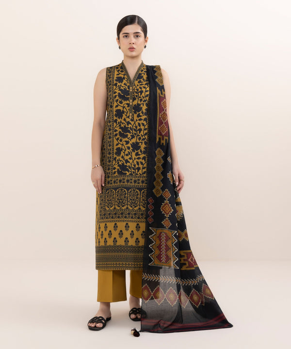 3 Piece - Printed Cotton Suit 0U3PDY25V627