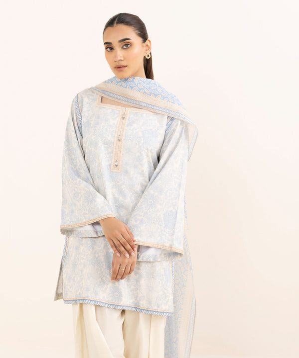 3 Piece - Printed Arabic Lawn Suit 0U3PDY25V62B