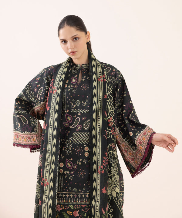 3 Piece - Printed Cotton Suit 0U3PDY25V650
