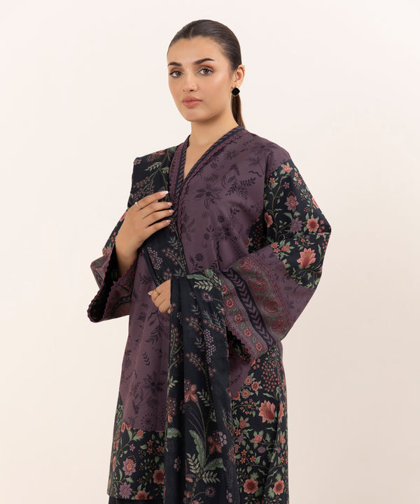 3 Piece - Printed Cotton Suit 0U3PDY25V654