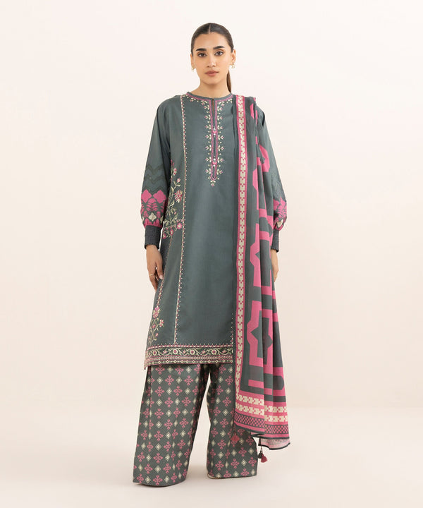 3 Piece - Embroidered Lawn Suit 0U3PEDY25V65