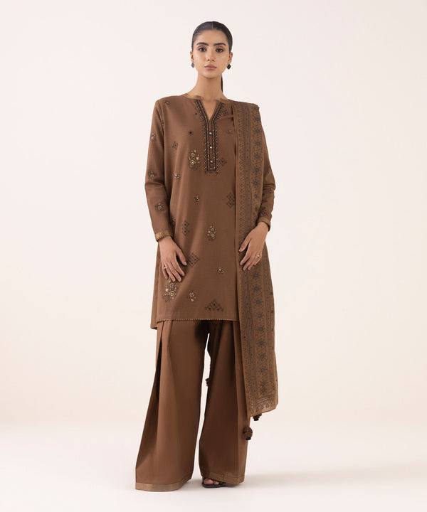 3 Piece - Embroidered Dobby Suit 0U3PEJQ25V61