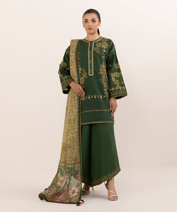3 Piece - Embroidered Lawn Suit 0U3PESG25V64