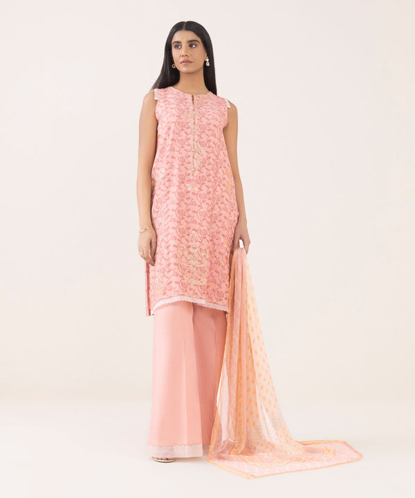 3 Piece - Embroidered Jacquard Suit 0U3PEST25V61