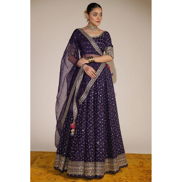 Purple Lehnga Choli