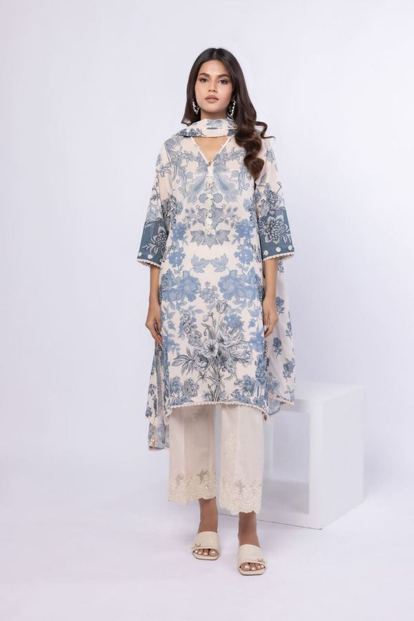 Kurta | 25-05S21-02TA | Printed | Swiss Voile