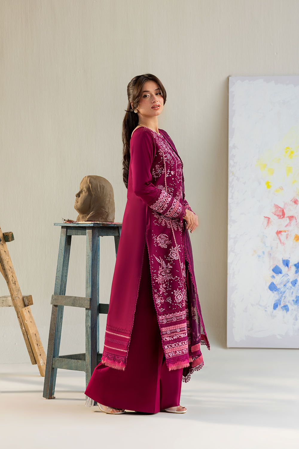 Design 9B Vital 2026 Unstitched – Nour