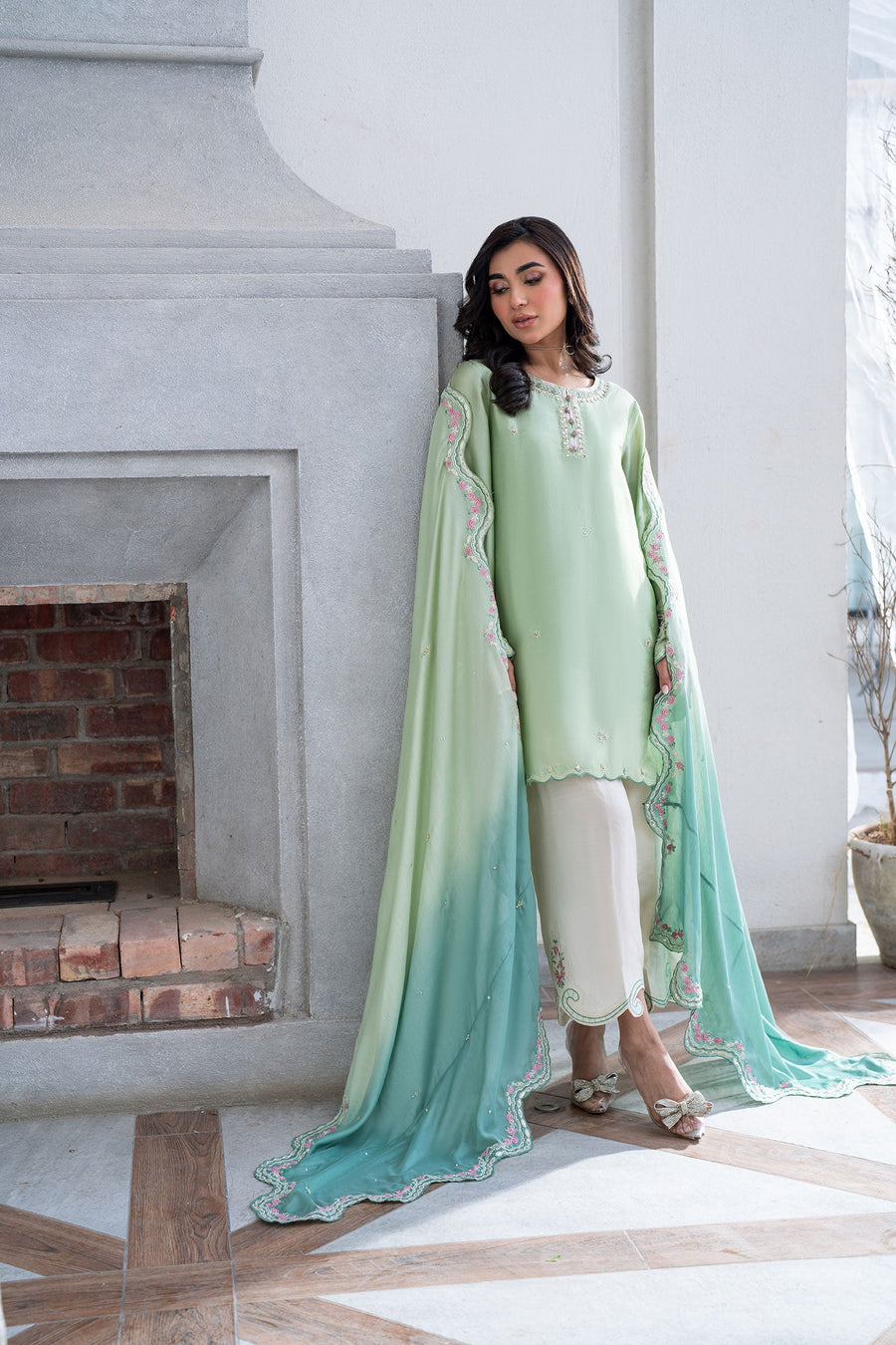 SS25DL-0313 LIGHT GREEN 3Pcs