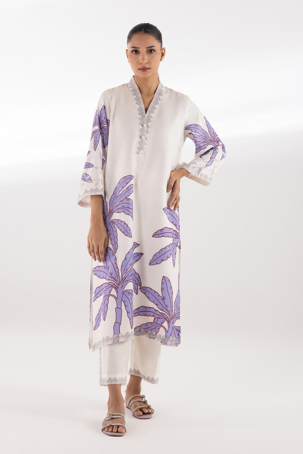 Stitched Printed Stripe Shirt Culotte Fw25Bsp899P2T