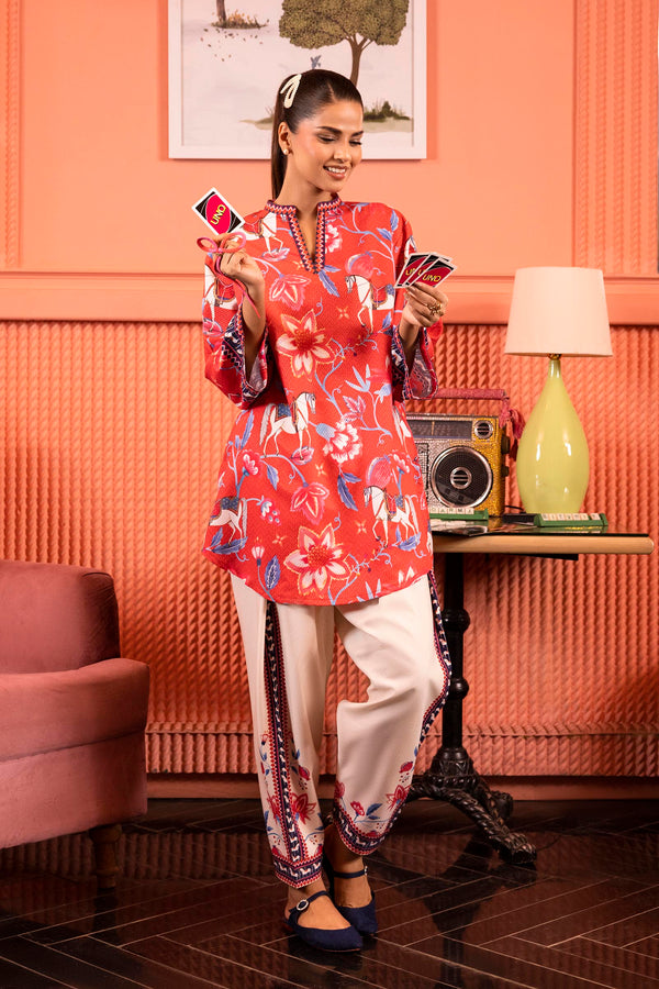 Stitched Printed Dobby Shirt Shalwar Fw25Bsp918P2T