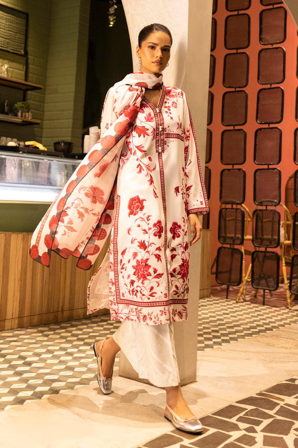 Stitched Printed Dobby Shirt Dupatta Fw25Bsp942P2D