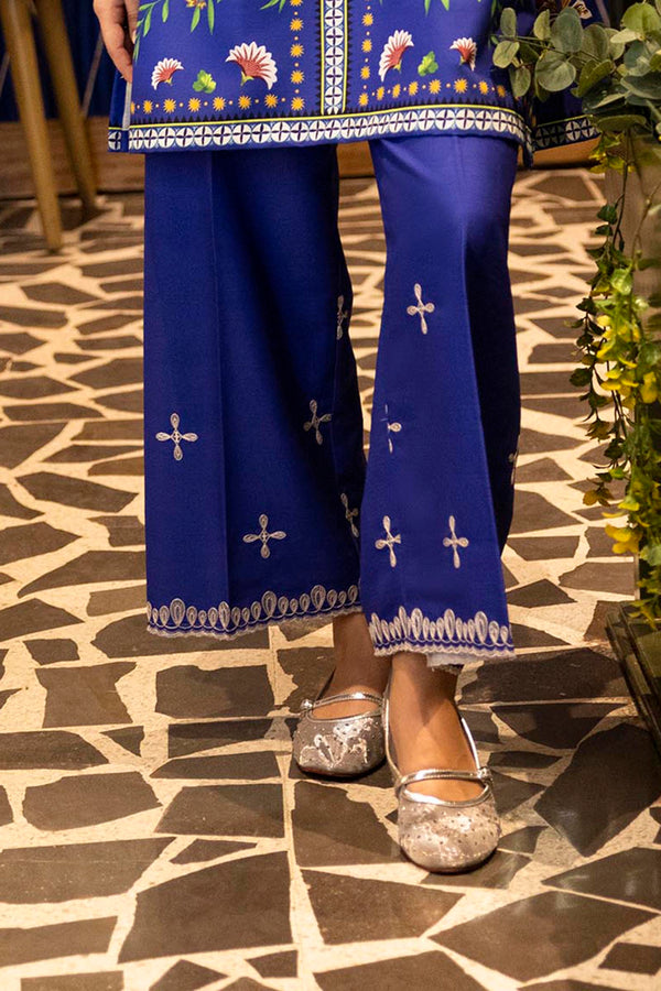 Stitched Printed Khaddar Culotte Fw25Tese963