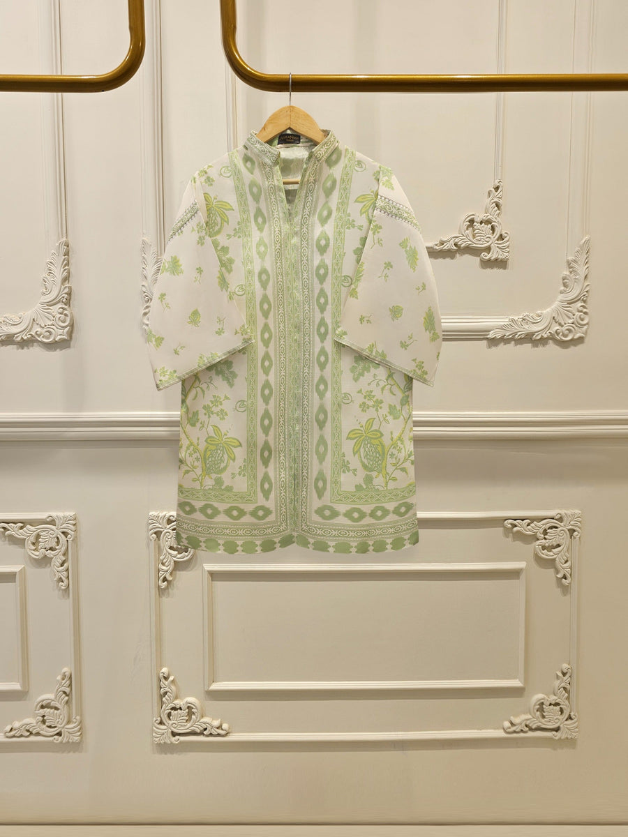2 Piece- Printed Silk Co-ord Set S111964