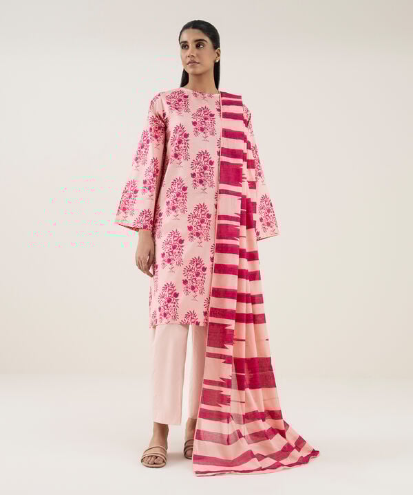 3 Piece - Printed Lawn Suit - PRW25V442AUS
