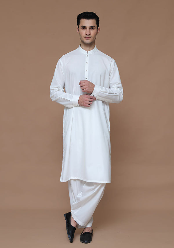 Poly Viscose Cloud Dancer Classic Fit Suit (FG-3147)
