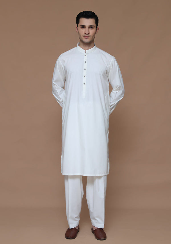 Poly Viscose Cloud Dancer Classic Fit Suit (FG-3159)