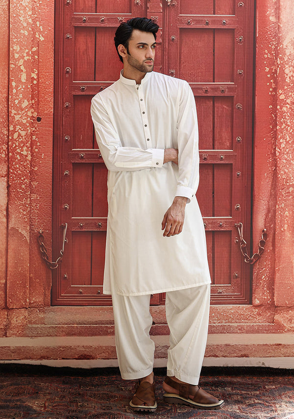 Poly Viscose Cloud Dancer Classic Fit Suit (FG-3106)