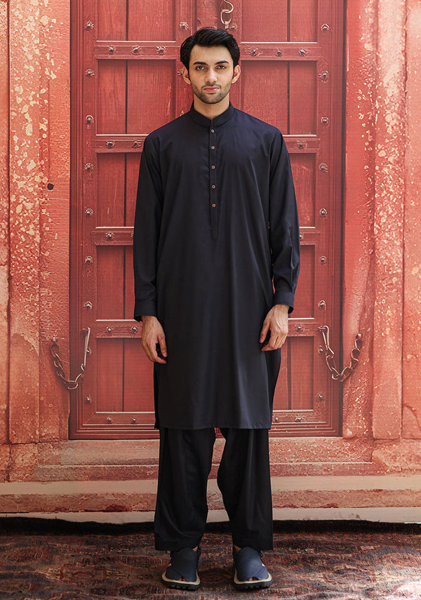 Poly Viscose  Dark Sapphire Classic Fit Suit (FG-3105)