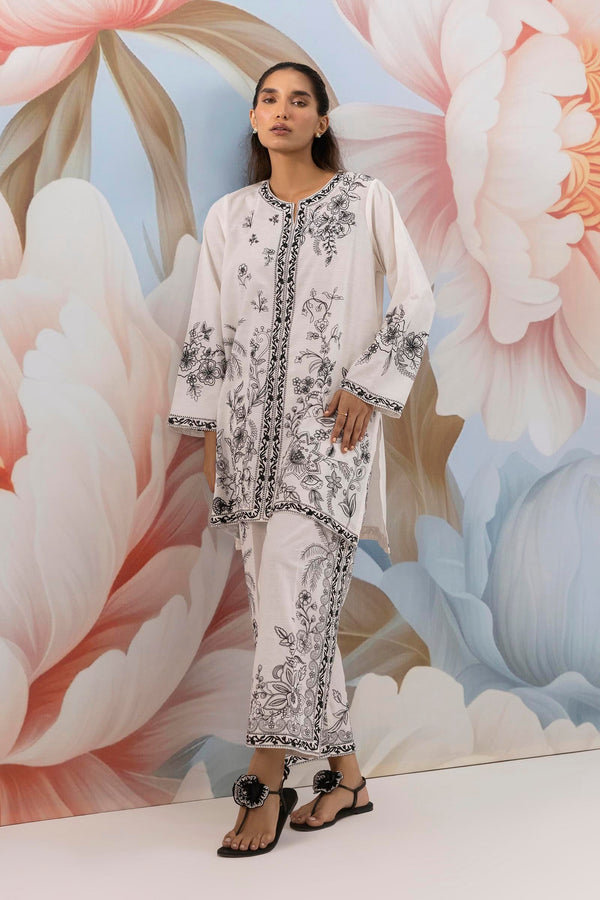 Stitched Jacquard Embroidered Shirt Ss25Sge433