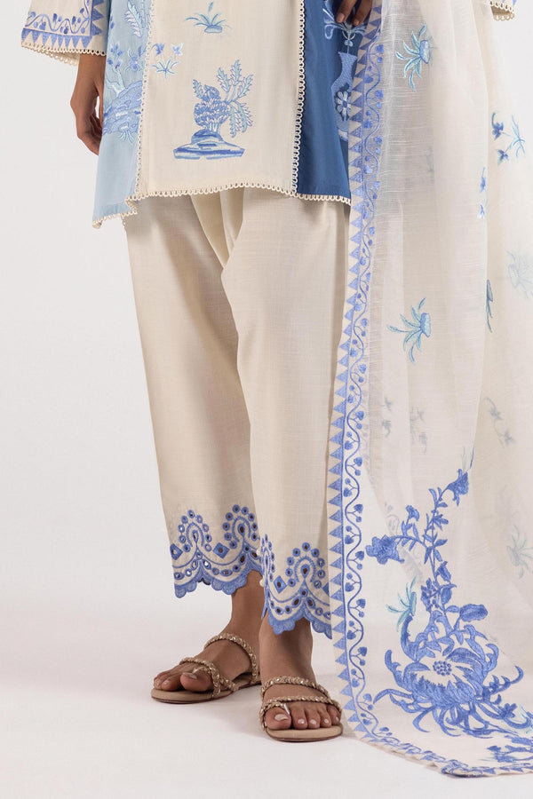 Stitched Lawn Shalwar Ss25Tsge382