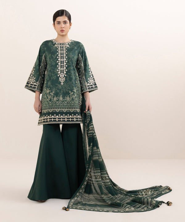 3 Piece - Embroidered Lawn Suit U3PEDY25V616