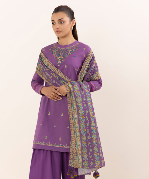 3 Piece - Embroidered Lawn Suit U3PEDY25V626