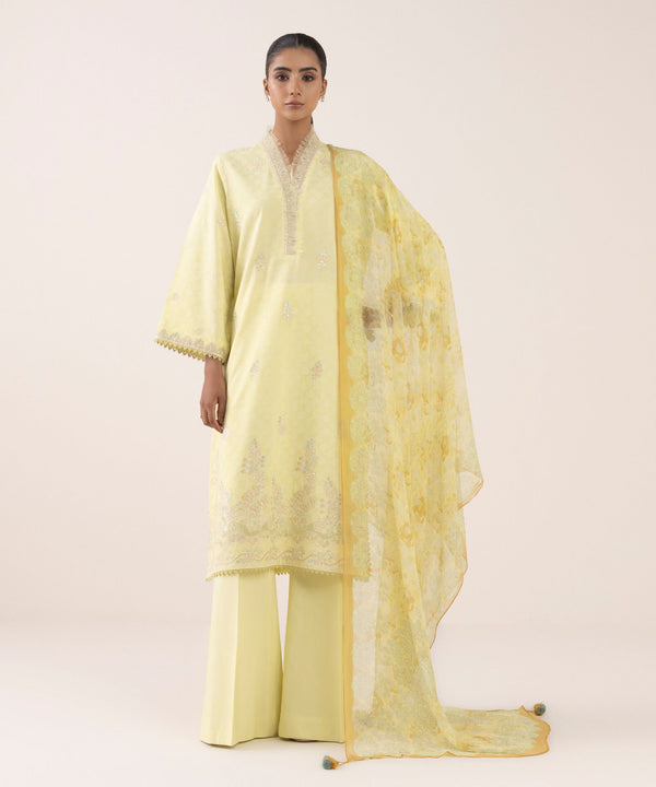 3 Piece - Embroidered Dobby Suit U3PEJQ25V624