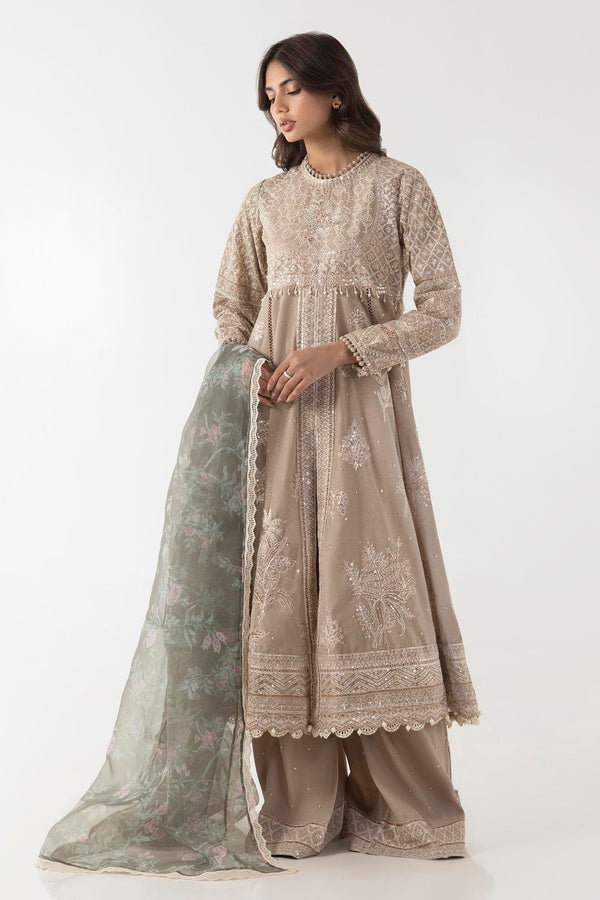 Stitched Embroidered Shirt + Culotte + Dupatta (SC25EXE160P3)