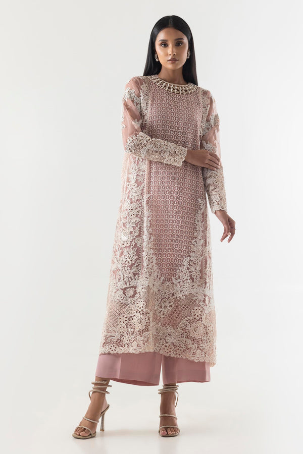Stitched Lilac Embroidered Shirt + Culotte (FW24EXE711P2T)
