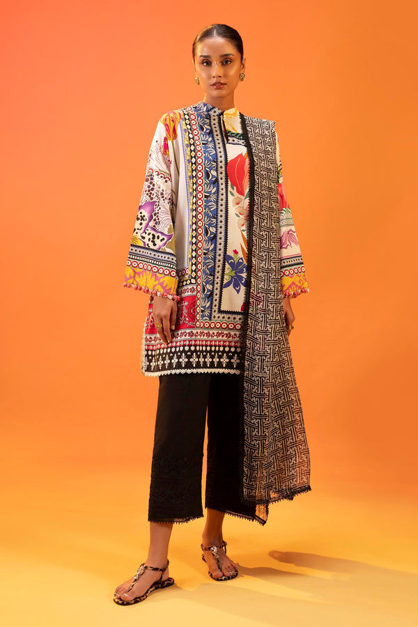 Unstitched Lawn 2 Piece Suit (H252-002A-2I)