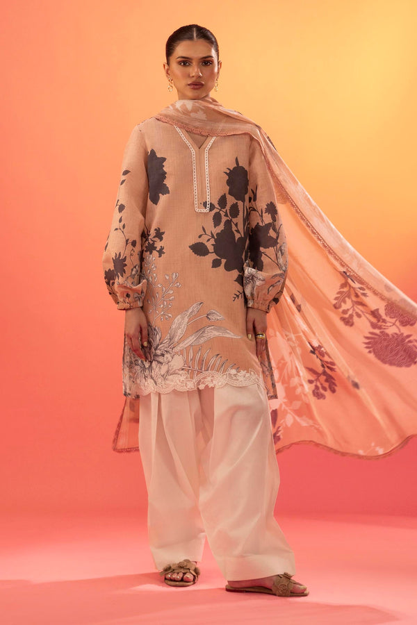 Unstitched Lawn 2 Piece Suit (H252-004A-2BI)