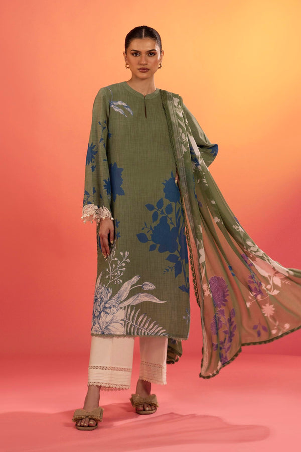 Unstitched Lawn 2 Piece Suit (H252-004B-2BI)