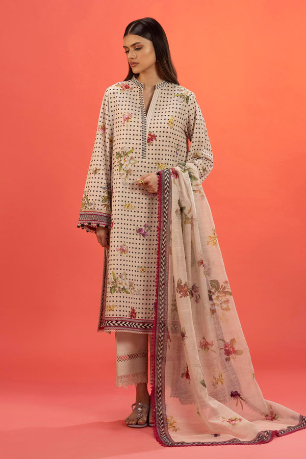 Unstitched Lawn 2 Piece Suit (H252-008A-3DD)