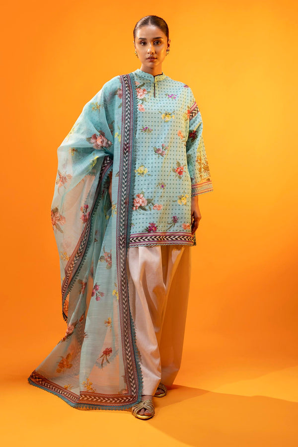 Unstitched Lawn 2 Piece Suit (H252-008B-3DD)