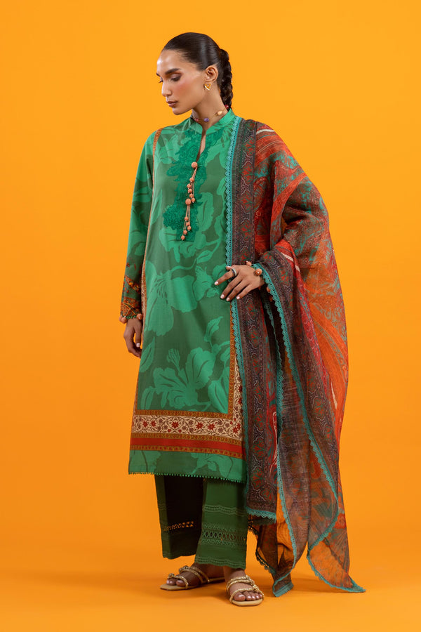 Unstitched 3 Piece Lawn Suit (1000000084811)