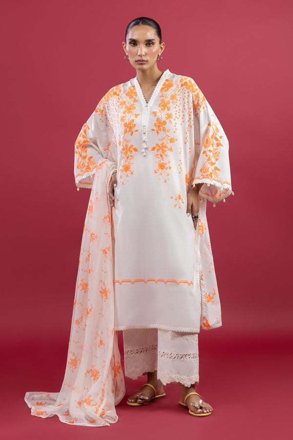 Unstitched 3 Piece Lawn Suit (1000000084817)