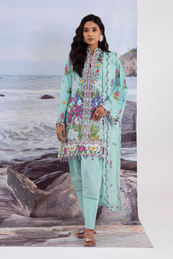 Unstitched Lawn 3 Piece Suit (M252-001B-CI)
